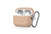 Handys - Cover & Cases - Tech-Protect Silicone Hook Case for Apple AirPods Pro 1/2 - Beige - 5906302313280