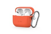 Handys - Cover & Cases - Tech-Protect Silicone Hook Case for Apple AirPods Pro 1/2 - Orange - 5906302313358