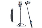 Tripods & Stative - Wozinsky Selfie stick WC1Y30S telescopic tripod 1.3m with phone holder - black - 5907769384493