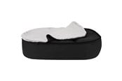 Hunde - Bed Time Hundeseng KENZO 90x70x15 cm. Sort - 23G-NEW25-A19 BLACKm