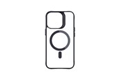 Handys - Cover & Cases - 3mk Satin Armor MagCase with MagSafe for iPhone 14 Pro Max - Clear with Black Frame - 5903108563802