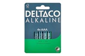 Batterien und Akkus - Deltaco battery - 4 x AAA / LR03 - Alkaline - LR03-4B
