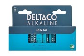 Batterien und Akkus - Deltaco battery - 20 x AA / LR6 - Alkaline - LR6-20B