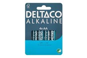 Batterien und Akkus - Deltaco battery - 4 x AA / LR6 - Alkaline - LR6-4B