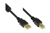 USB Kabel - Alcasa electronik Good Connections - USB cable - USB to USB Type B - 5 m - GC-M0083