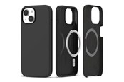 Handys - Cover & Cases - Tech-Protect Silicone MagSafe Case for iPhone 15 - Matte Black - 9319456604221