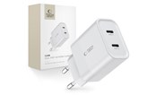 Handys - Adapter und Ladegeräte - Tech-Protect C20W AC Charger 2x USB-C PD 20W - White - 9319456607093