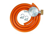 Grill und Zubehör - Meva LPG Gas Cylinder Connection Kit Reducer 37 mbar 1.5m - 8590584570300