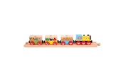 Holzspielzeug - Bigjigs Wooden Vegetable and Fruit Train - 6-piece. - BJT180