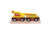 Holzspielzeug - Bigjigs Wooden Crane Wagon - 4-piece. - BJT416
