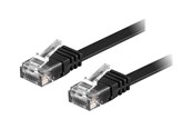 Netzwerk - Kabel - Deltaco patch cable - 10 m - black - Schwarz - 10m - TP-610S-FL