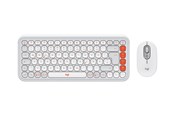 Tastaturen - Logitech POP Icon Combo - Tastatur & Maus Set - Deutsch - Weiss - 920-013107