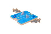Holzspielzeug - Bigjigs Wooden Rails - Shark Attack - 4-piece - BJT176