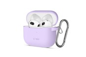 Handys - Cover & Cases - Tech-Protect Silicone Hook Case for Apple AirPods 3 - Purple - 5906302375080