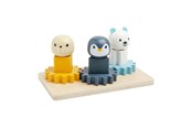 Baby Spielzeug - Bigjigs Wooden Gears Puzzle North Pole - 10 pcs. - 36003