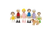 Holzspielzeug - Bigjigs Wooden Dollhouse Family - 7-piece - 38019