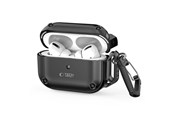 Handys - Cover & Cases - Tech-Protect Rough Hook Case with Carabiner for Apple AirPods Pro 1/2 - Black - 5906302376278