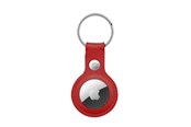 Handys - Cover & Cases - CRONG Leather Case with Key Ring – Protective leather case with key ring for Apple AirTag 1/2 - red - CRG-ATL-RED