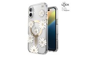 Handys - Cover & Cases - Speck Presidio Lux ClickLock & MagSafe - iPhone 16 Plus Case - Sunshine Daisies / Clear / Gold - 150749-3257
