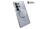Handys - Cover & Cases - Speck Presidio Perfect-Clear Magnet - Samsung Galaxy S25 Ultra MagSafe Case - Clear / Chrome Finish / Serene Silver - 150897-3199