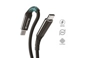 Handys - Adapter und Ladegeräte - CRONG Armor Link - 60W PD 3A USB-C to USB-C Cable 25cm - Black - CRG-AL025USCC-BLK