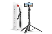 Handys - Anderes Zubehör - CRONG SelfieGo Ultra – Aluminum Bluetooth Selfie Stick Tripod - Black - CRGSGU1BLK