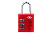 Freizeit & Reisen - Dunlop - TSA combination lock for suitcase / luggage - Red - 8711252102795_RED