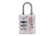 Freizeit & Reisen - Dunlop - TSA combination lock for suitcase / luggage - White - 8711252102795_WHITE