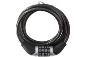 Fahrrad-Zubehör - Dunlop - Bicycle Lock with Combination - Black - 8711252029221BLACK