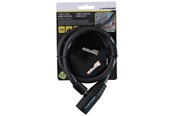 Fahrrad-Zubehör - Dunlop - Spiral keyed bicycle lock 65 cm - black - 871125208264_BLACK