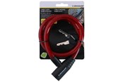 Fahrrad-Zubehör - Dunlop - Spiral key bicycle lock 65 cm - red - 871125208264_RED