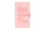 Utensilien zum Schreiben und Zeichnen - Pusheen – Leather Travel Notebook B6 - Pink - CTBV007
