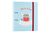 Utensilien zum Schreiben und Zeichnen - Pusheen - A4 binder from the Purrfect Love collection - 2 rings elastic band - C2AT0069