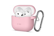 Handys - Cover & Cases - Tech-Protect  Silicone Hook Case for AirPods 4 - Pink - 5906302370054