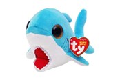 Plush - Ty Beanie Boos - Finsley Shark Blue 14 cm - 0008421374120