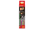 Utensilien zum Schreiben und Zeichnen - Kores - School Pencils - 12-pack - Neon - 792306