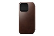 Handys - Cover & Cases - Nomad Modern Leather Folio - iPhone 15 Pro | Rustic Brown | Horween - NM01630685