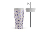 Küchenzubehör - Burga Love Me Right - Travel Mug 500ml with Flap & Straw Set - 950536