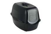 Katzen - rotho Bailey Hooded litter box Black - 4004590000