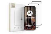 Handys - Schutzfolie - Tech-Protect Glass Fit+ 2-Pack Tempered Glass for Motorola Moto G67 / G77 - Black - 5906302323241