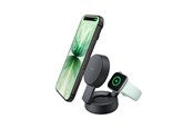 Handys - Adapter und Ladegeräte - Belkin UltraCharge 25w Qi2 Compact 2in1 for phone and watch Charcoal - WIZ043kqCH