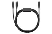 Handys - Adapter und Ladegeräte - Native Union Belt Cable 2-in-1 USB-C to USB-C & USB-C Cable (140W) - BELT-C-2C-COS