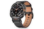 Smartwatch - Accessories - Tech-Protect Delta Pro Leather Strap for Samsung Galaxy Watch Ultra (47 mm) - Black - 5906302376377