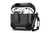 Handys - Cover & Cases - Tech-Protect Carbonox Case for AirPods 4 - Black - 5906302380312