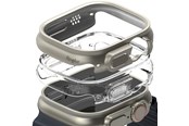 Smartwatch - Accessories - Ringke Slim 2-pack Case for Apple Watch Ultra 1/2 (49 mm) - Clear and Titanium - 8809881269023