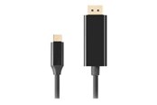 USB Kabel - Lanberg - video adapter cable - USB-C to DisplayPort - 1.8 m - CA-CMDP-10CU-0018-BK