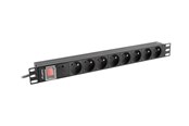 Stromkabel (Extern) - Lanberg - power distribution unit - 4000 watt - PDU-08E-0200-BK