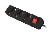 Stromkabel (Extern) - Lanberg - power strip - with circuit breaker - 2500 watt - PS1-03F-0150-BK