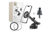 Handys - Anderes Zubehör - Tech-Protect  N58 Magnetic MagSafe Car Mount for Cockpit Windshield or Air Vent Mount - Black - 5906302360888