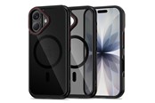Handys - Cover & Cases - Tech-Protect MagHybrid MagSafe Case for iPhone 17 - Black & Red - 5906302330416